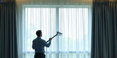 Commercial drapes cleaning service marsden hotels offices